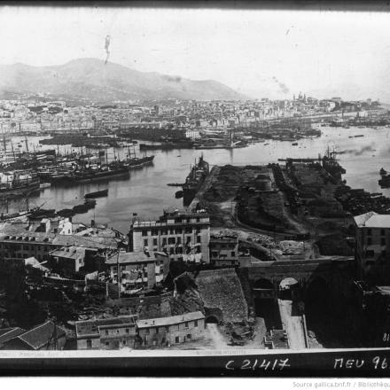 Il porto di Genova nel 1911. © B. N. F.  - Agence Meurisse ark_12148_btv1b9054518b