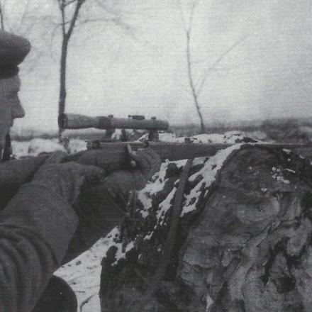 Soldato tedesco nella neve