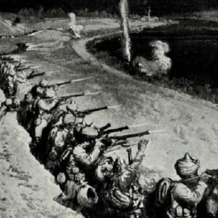 Truppe indiane difendono un attacco notturno a Tussum