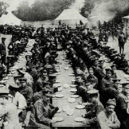 Cena negli accampamenti inglesi