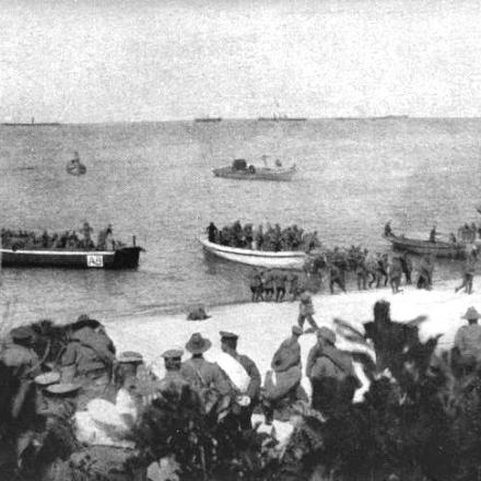 Sbarco del 4° Battaglione neozelandese nei Dardanelli