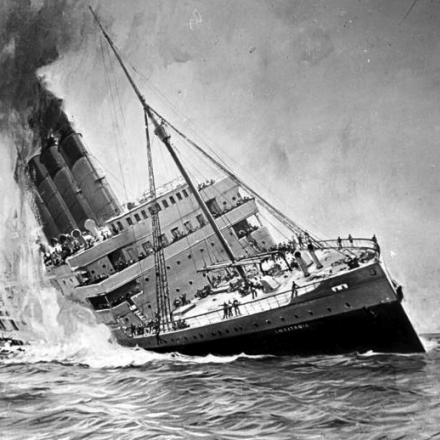 L'affondamento del Lusitania. © Bundesarchiv, DVM 10 Bild-23-61-17 _ CC-BY-SA 3.0