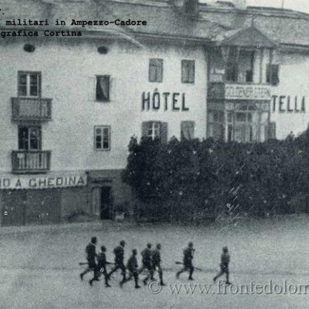 La pattuglia Matter a Cortina d'Ampezzo - Fonte: Mariotti, Coop. Poligrafica Cortina
