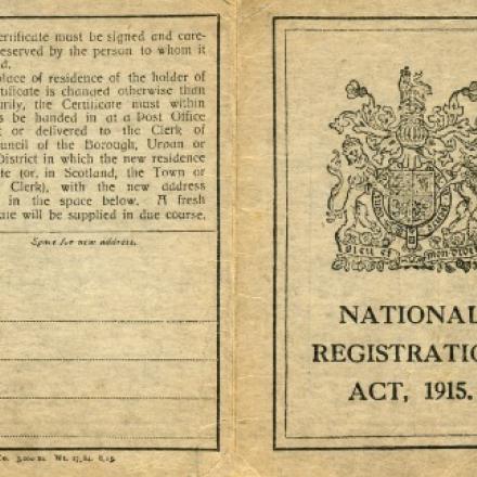 Il documento di Registrazione Nazionale inglese