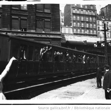 2 agosto 1914 - Mobilitazione a Parigi - La partenza del primo treno
