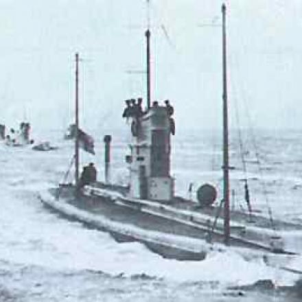 L'U-15 speronato e affondato dagli inglesi. © Wikipedia  - Author unknown - public domain