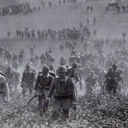 Esercito tedesco in marcia in Lorena
