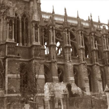 Facciata della cattedrale di Reims