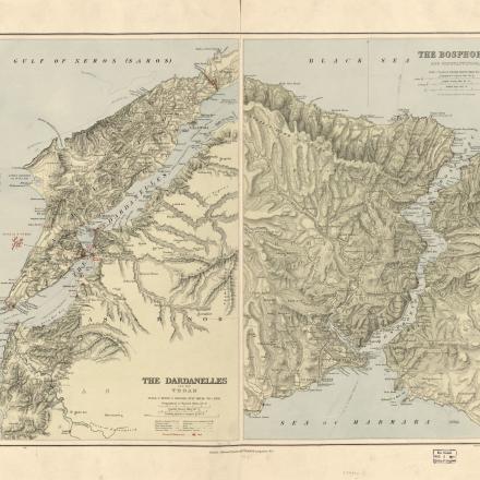 I Dardanelli e La Troade; Il Bosforo e Costantinopoli. © Congress Library gmd_g7432d.ct001047