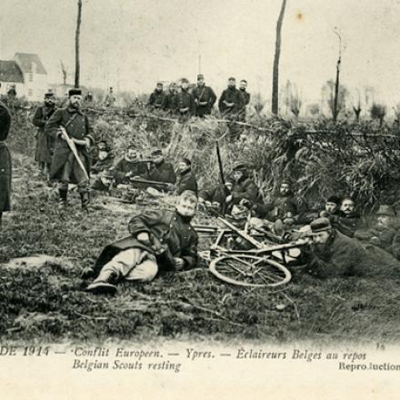 Soldati belgi a riposo Ypres