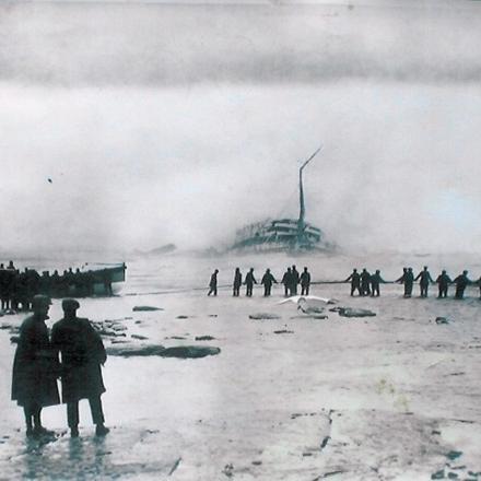 La nave ospedale Rohilla in navigazione