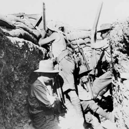 Gallipoli, Truppe ANZAC in trincea, 1915