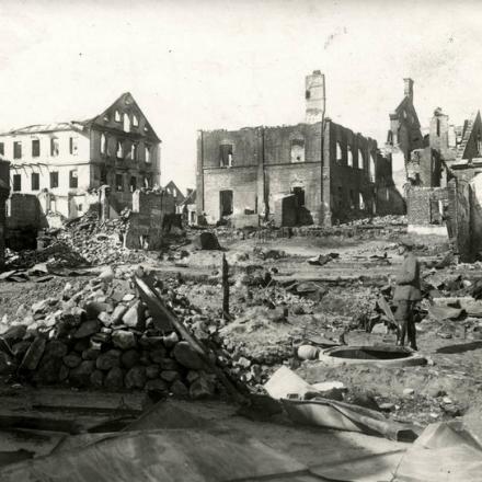 I resti della Fortezza di Brest-Litowsk, Russia, 1915