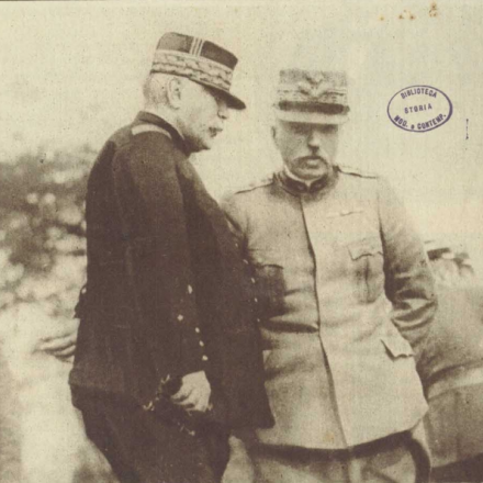 Il Generale Joseph Joffre con Luigi Cadorna, BSMC di Roma