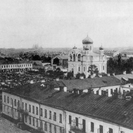 Centro di Daugavpils (Dvinsk) all'inizio del XX secolo. © Wikipedia - Author unknown - public domain