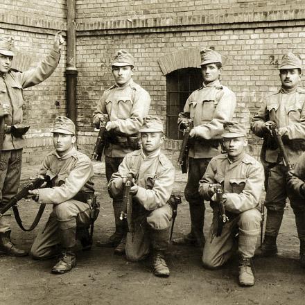 soldati austriaci in posa, 1915
