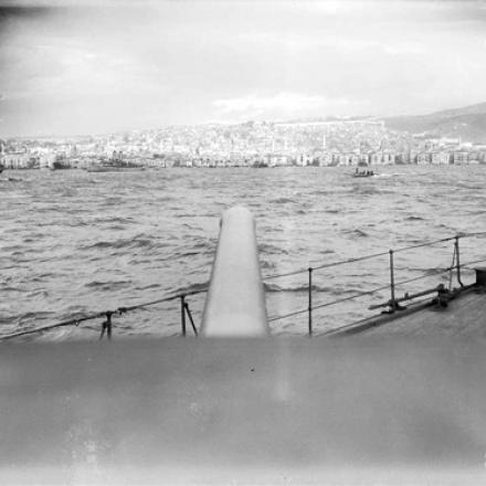 Vista di Salonicco da una nave inglese