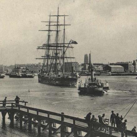 Porto di Dunkerque nel 1914