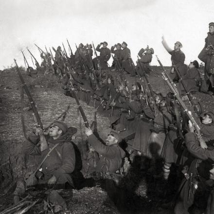 Truppe bulgare in azione durante la campagna di Serbia