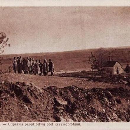 Legionari prima della battaglia di Krzywopłotami
