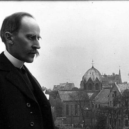 Romain Rolland al balcone nel 1914