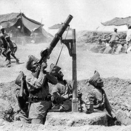 Dicembre 1915, Soldati indiani durante l'assedio di Kut, ©IWM