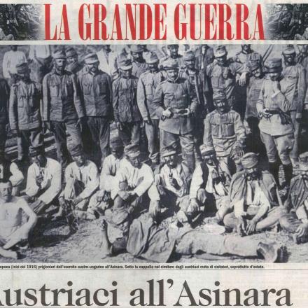 Soldati austriaci sull'isola dell'Asinara, Immagine tratta dalla copertina de L'Unione Sarda del 6 ottobre 2015