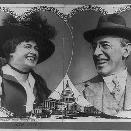 Wilson e la sua seconda moglie, Edith Bolling Galt