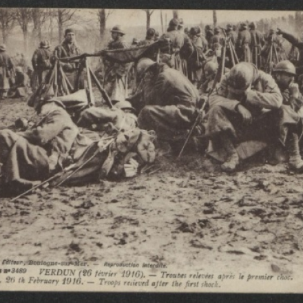 Le truppe dopo il primo attacco. Fotografia di M.Beretta Fonte: http://verdun2016.centenaire.org/