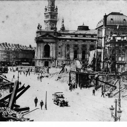 Demolizione di Rue Faidherbe a Lille nel 1916 - Fonte: Archivio Federale Tedesco