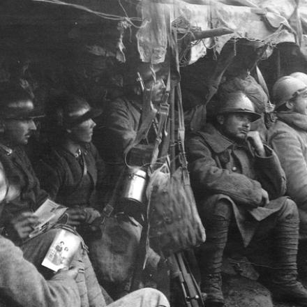 Militari italiani in trincea, Quota 208 - Fonte: Difesa.it