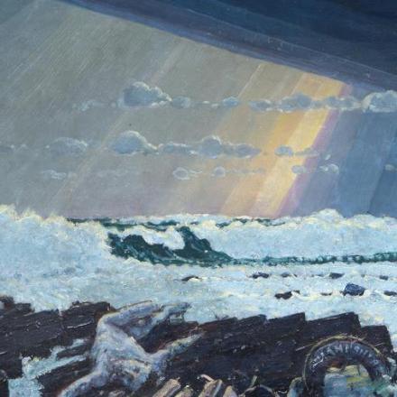 Affondamento dell'Hampshire - Fonte: Imperial War Museum ©IWM ART 5252