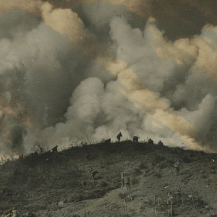 L'attacco chimico sul Monte S. Michele. Fonte: ©Civici Musei di Storia e Arte di Trieste.