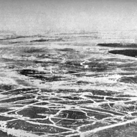 Veduta aerea del campo di battaglia della Somme - Immagine di pubblico dominio