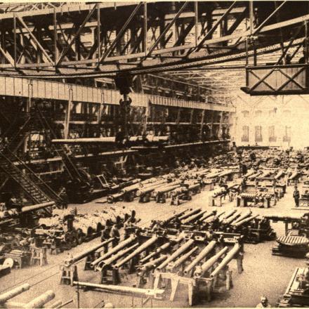 La fabbrica di cannoni Krupp durante la I guerra mondiale - Fonte: The New York times current history, the European war. Vol.2