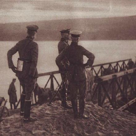 Il Federmaresciallo von Mackensen, sul versante rumeno del Danubio - Dal Volume The Great war in Pictures