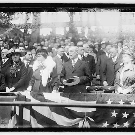 Il presidente americano Wilson - Fonte: Library of Congress, Digital Id npcc 28177