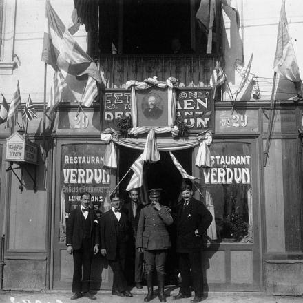 Ristorante "Verdun" a Salonicco in supporto di Eleftherios Venizelos - Fonte: Biblioteca nazionale di Francia