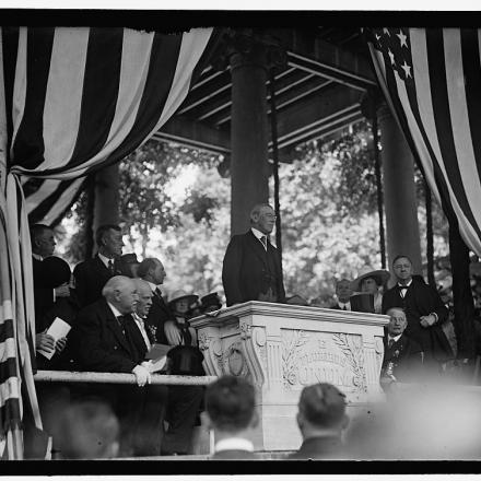 Il Presidente americano Wilson - Fonte: Library of Congress DIG-hec-08806