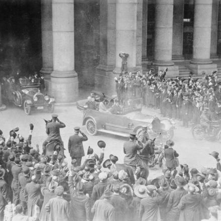 Il presidente Wilson arriva a Pennsylvania Station - Fonte: © IWM (Q 110333)