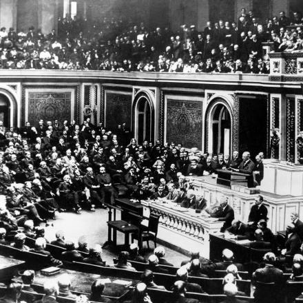 L'intervento del Presidente Wilson al Congresso americano 