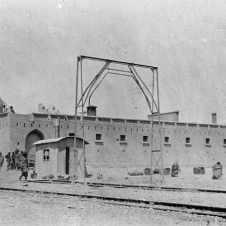 Stazione ferroviaria di Baghdad, sulla linea Baghdad - Samarrah. © IWM (Q 25179)