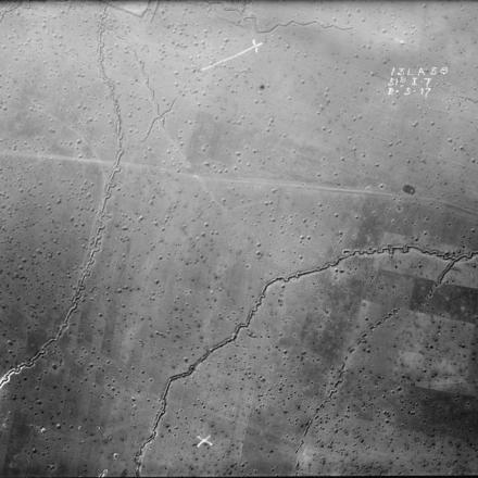 Fronte occidentale. Veduta aerea 2 maggio 1917 © IWM (BOX 528-58-13LA-51B-1917)