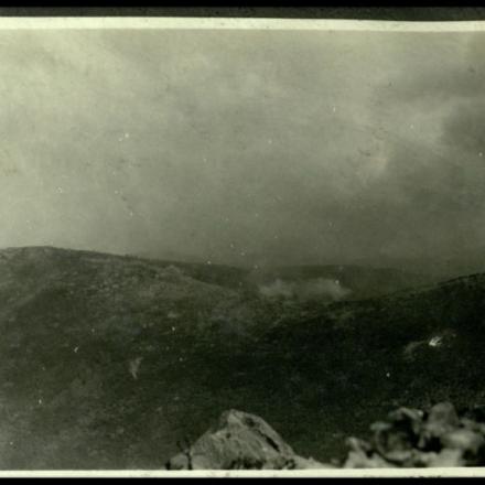 Maggio 1917 - Bombardamento del Vodice - Reparto fotocinematografico dell'Esercito