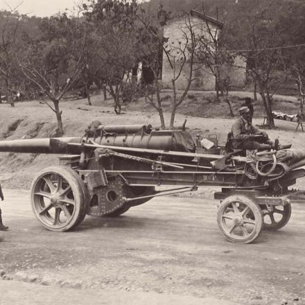 Fronte italiano. Un cannone francese da 145. © difesa.esercito.it - 6526 - CC BY-NC 4.0 