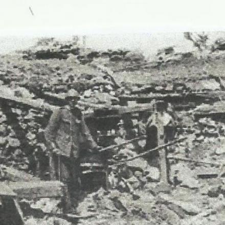 Fanteria Italiana occupa ex postazioni nemiche sulla Bainsizza. © Europeana 