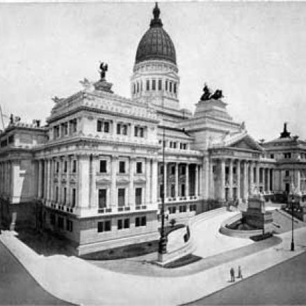 Buenos Aires, il Palazzo del Congresso Nazionale nel 1910.