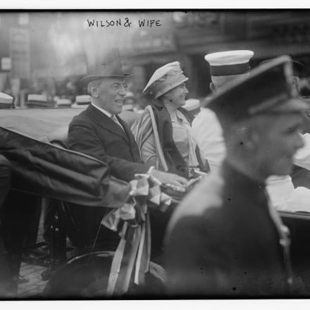 Il Presidente degli Stati Uniti Thomas Woodrow Wilson © Congress Library pnp_ggbain.29093