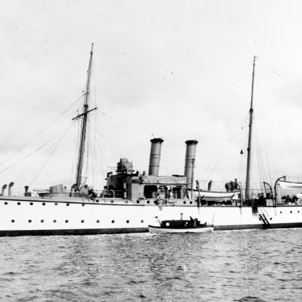 La cannoniera tedesca Panther, il cui approdo ad Agadir portò all'acutizzarsi della crisi tra Francia e Germania nel 1911  © Cay Jacob Arthur Renard - wikipedia public domain