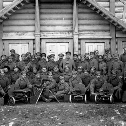 Soldati della Legione Cecoslovacca prima della battaglia di Bachmač. © Portale Univerzity obrany - Czech Republic